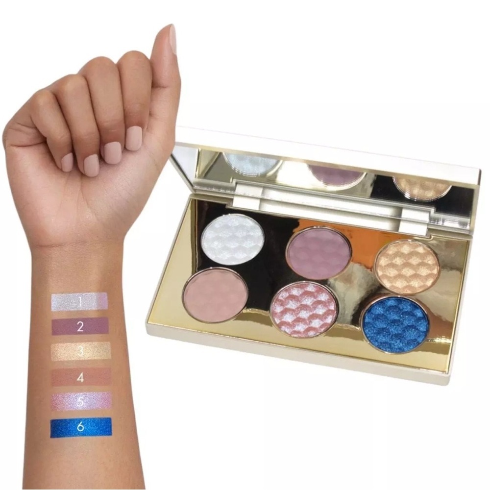 Stila Blue Realm Velvet Eye Shadow Palette‎ New in Box Duo-Chrome Metallic Matte